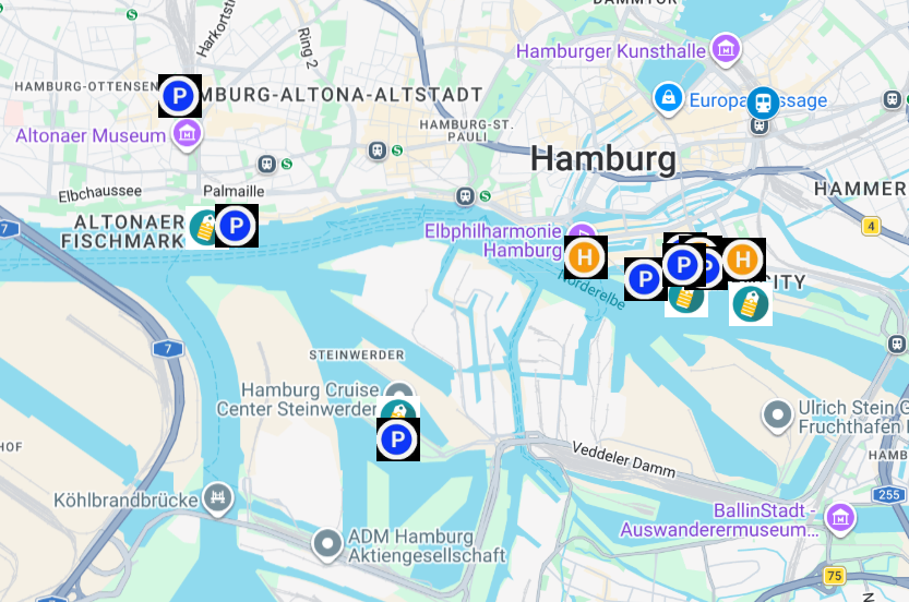 Ontdek Hamburg met onze interactieve kaart